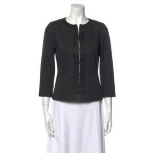 Louis Vuitton Uniformes Black Blazer Jacket Satin Trim XS / 32